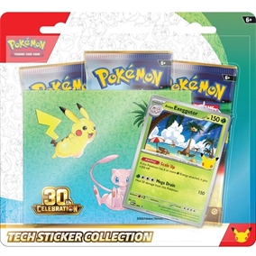 30th Celebration - Tech Sticker Collection Blister - Alolan Exeggutor - Pokemon kort